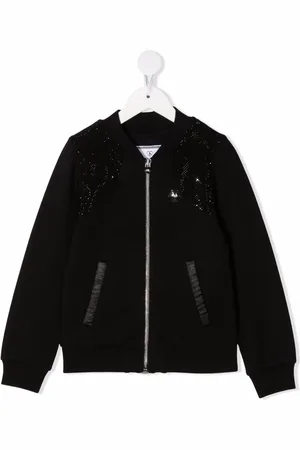 Philipp Plein Iconic Plein rhinestone-embellished bomber jacket