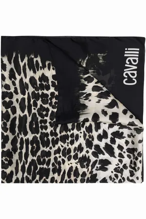 Roberto Cavalli Leopard-print scarf