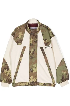 MYAR Camouflage-print button-up jacket
