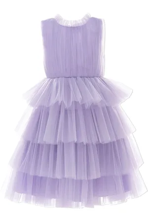 Tulleen Farvue tiered tulle dress