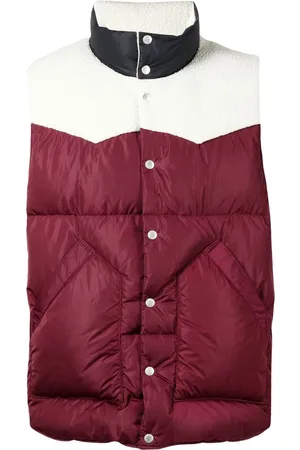UNDERCOVER Colour-block padded down gilet