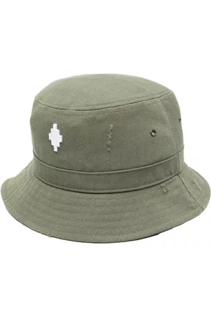 MARCELO BURLON Logo-patch bucket hat