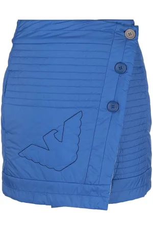 Emporio Armani Quilted wrap mini skirt