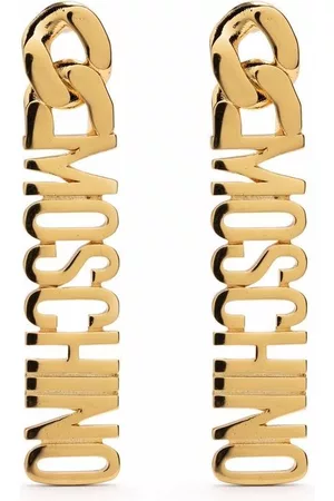 Moschino Logo-lettering pendant earring