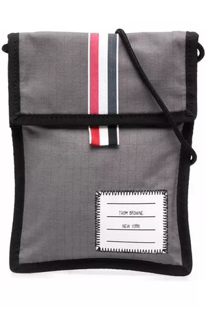 Thom Browne Men 17 Inch Laptop Bags - RWB-stripe crossbody bag