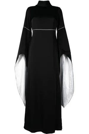 Baruni Elizabeth cape-design maxi dress