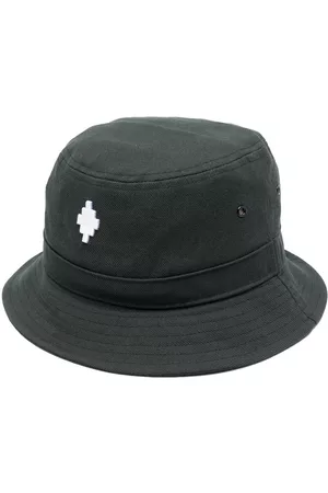 MARCELO BURLON Logo-patch bucket hat