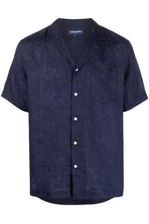 Frescobol Carioca Angelo short-sleeve linen shirt