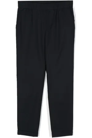 Emporio Armani Elasticated-waist straight-leg trousers