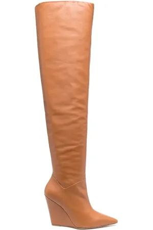 Stuart Weitzman Pointed 115mm leather boots