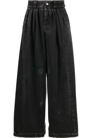 Maison Margiela Paint-splatter wide-leg jeans