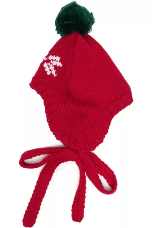 LA STUPENDERIA Tie-fastening knitted hat