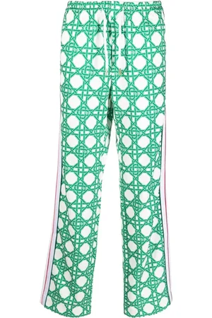 Casablanca Monogram-print straight-leg trousers