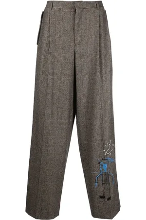 Etudes Graphic-print wide-leg trousers