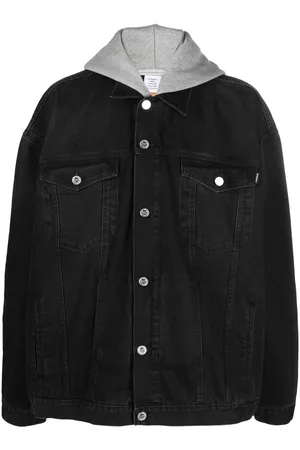 Vetements Hooded denim jacket