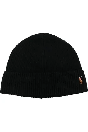 Ralph Lauren Embroidered-logo ribbed-knit hat