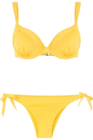 AMIR SLAMA Ruched detail bikini set