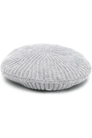 Ganni Logo-patch ribbed hat