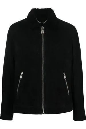 BILLIONAIRE Aviator zip-up bomber jacket
