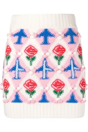 Casablanca Embroidered mini skirt