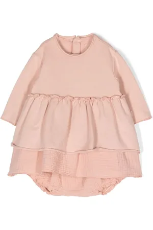 TEDDY & MINOU Round-neck ruffle dress