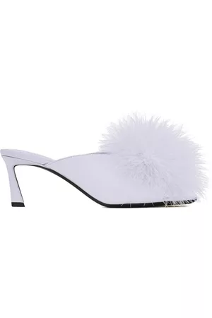 Saint Laurent Faux-fur detail 60mm sandals