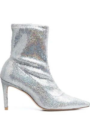 Stuart Weitzman Holographic-effect 160mm boots