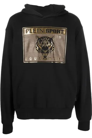 Philipp Plein Tiger-head logo-print hoodie
