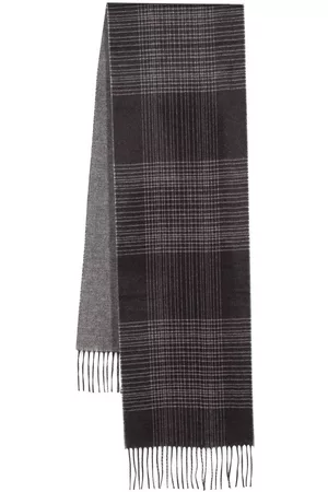 BRIONI Check-pattern silk scarf