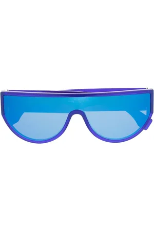 Milan Oversized frame mirrored sunglasses