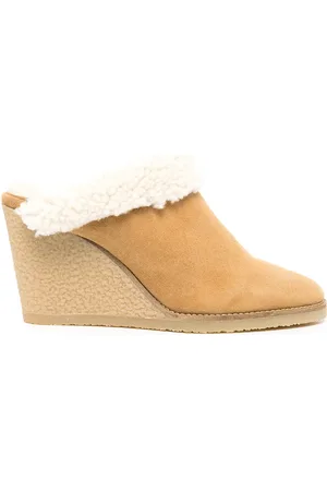 Isabel Marant Shearling wedge mules