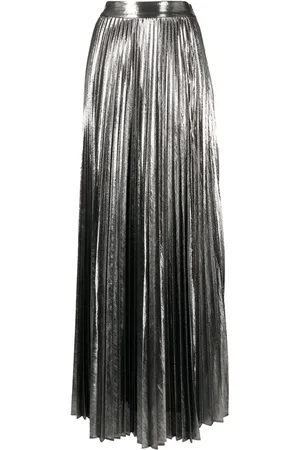 Retrofete Cressida pleated maxi skirt
