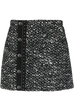 Moncler Tweed buttoned mini-skirt