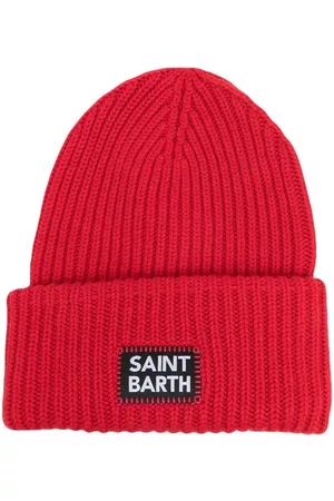 MC2 SAINT BARTH Boys Hats - Logo-patch knitted hat