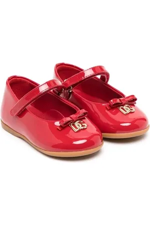 Dolce & Gabbana Logo-plaque touch-strap ballerinas