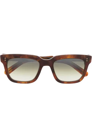 GARRETT LEIGHT Tortoiseshell-effect square-frame glasses