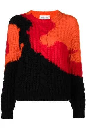 Alexander McQueen Colourblock knit jumper
