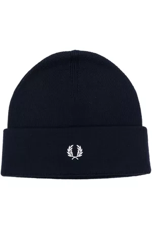 Fred Perry Logo-embroidered beanie hat