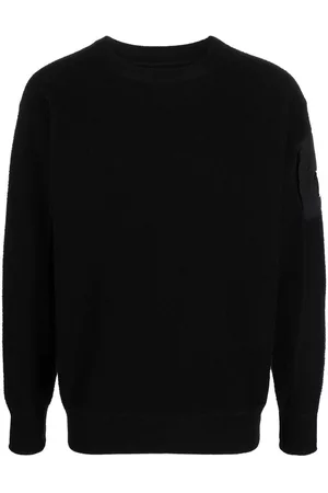 C.P. Company Lens-detail crew neck jumper