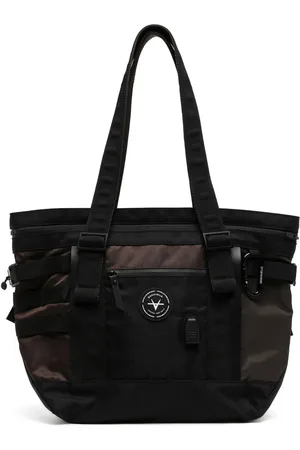 Makavelic Contrasting-panel strap-detail tote bag