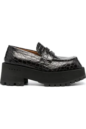 Marni Crocodille-effect chunky loafers
