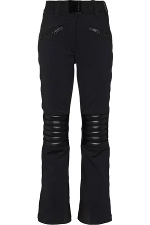 Goldbergh Women Leather Pants - Rocky leather knee-pad trousers