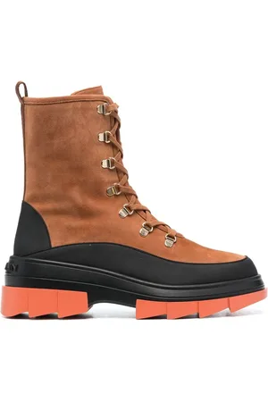 Stuart Weitzman Chunky lace-up suede boots