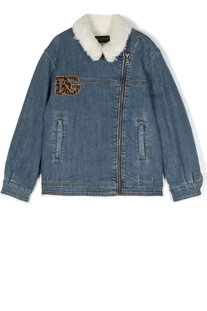 Dolce & Gabbana Animal-embroidery sherpa jacket