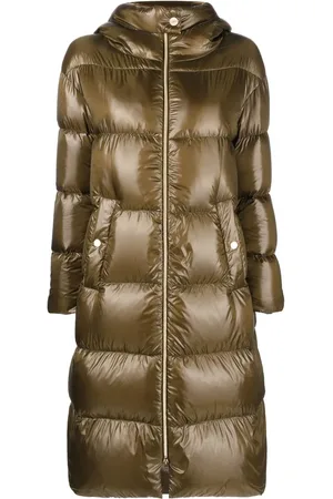 HERNO Quilted padded zipped coat