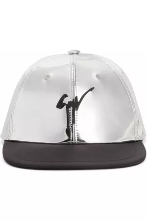 Giuseppe Zanotti Metallic silver hat