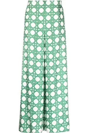 Casablanca Ping Pong monogram palazzo trousers