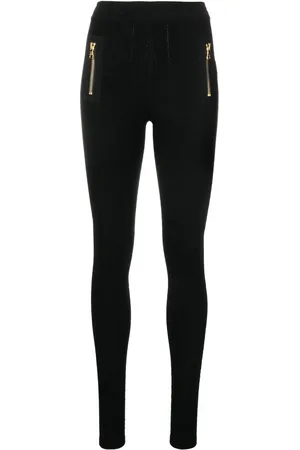 Balmain Panelled slim-cut leggings