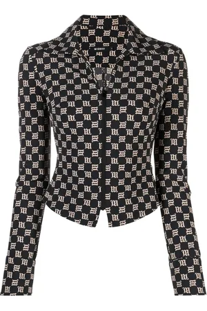 MISBHV Monogram zipped fitted jacket
