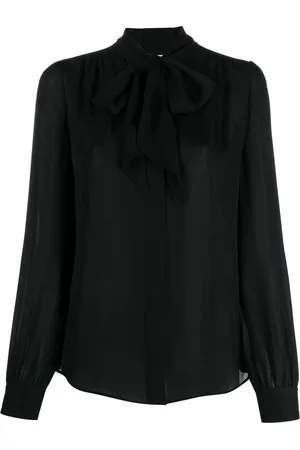 Moschino Pussy-bow silk shirt